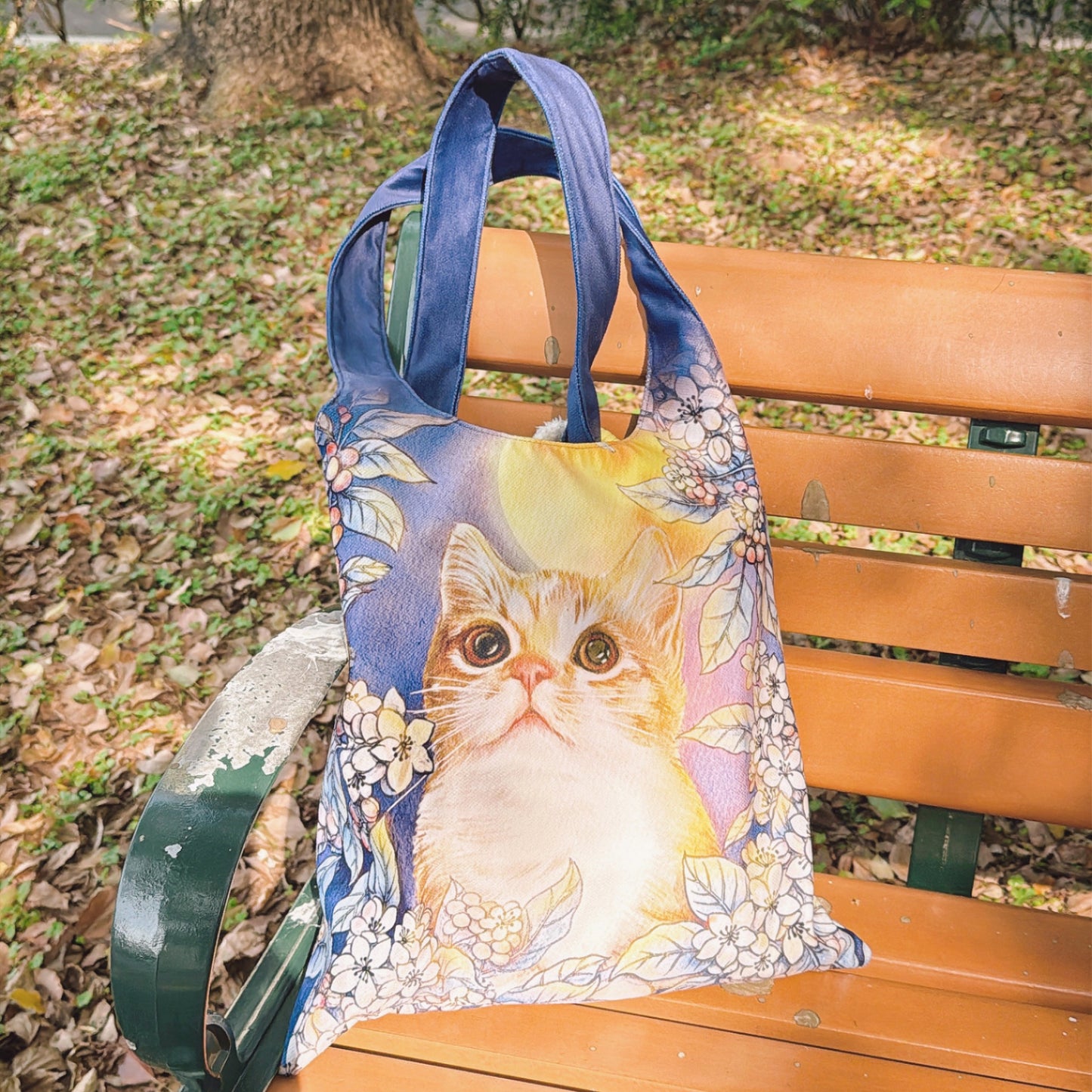 new/花路包-陽光/絨布/單肩/慵懶/水桶/布包/托特包 5月出貨 - YU'S WORLD STORE|小玉的貼貼世界