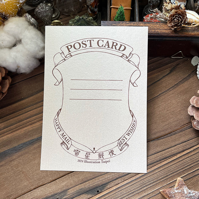 yusworld Cat Star Postcard