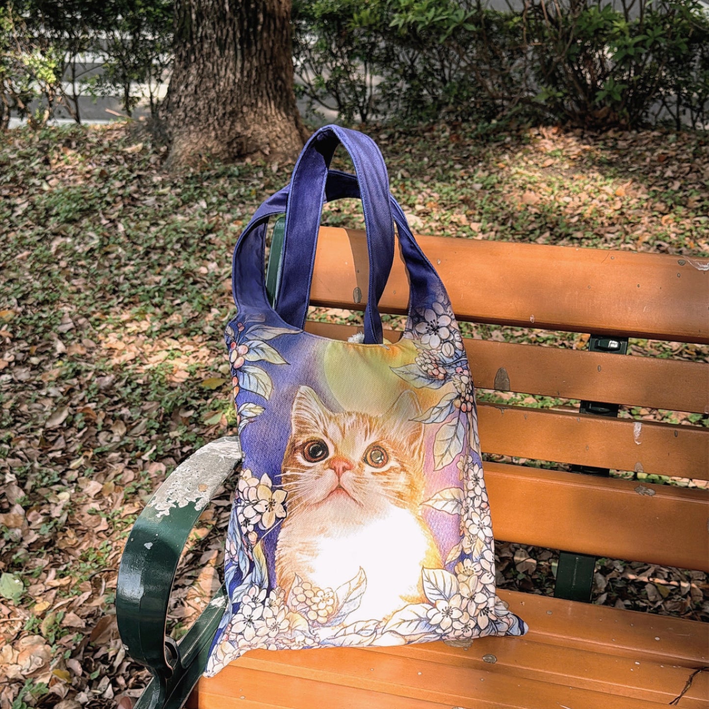 new/花路包-陽光/絨布/單肩/慵懶/水桶/布包/托特包 5月出貨 - YU'S WORLD STORE|小玉的貼貼世界