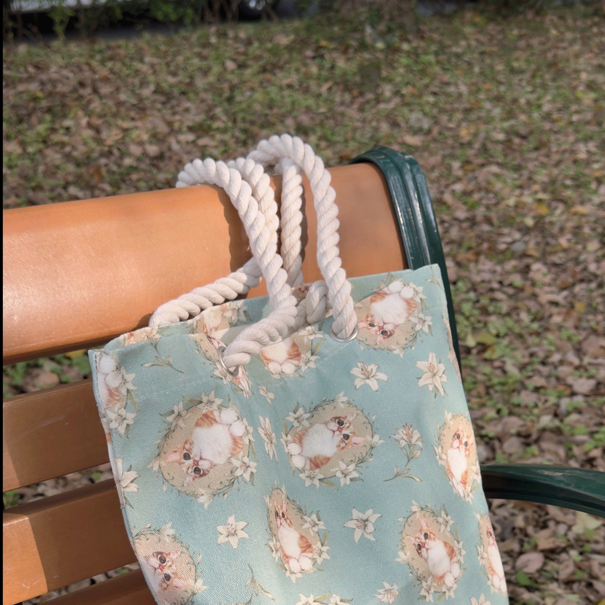 new/花路包-百合花/絨布/單肩/慵懶/水桶/帆布包/托特包 5月出貨 - YU'S WORLD STORE|小玉的貼貼世界