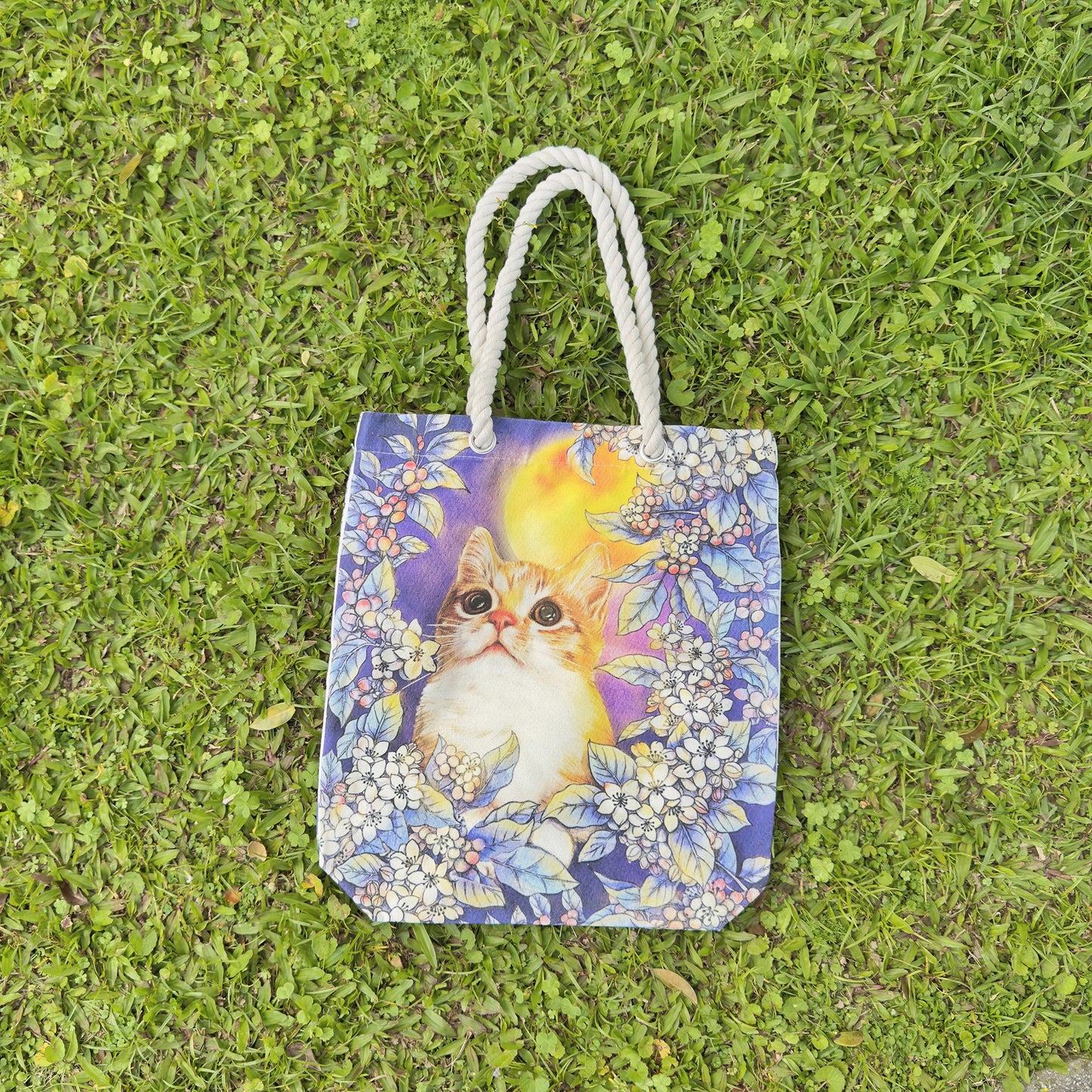 new/花路包-陽光/絨布/單肩/慵懶/水桶/帆布包/托特包 5月出貨 - YU'S WORLD STORE|小玉的貼貼世界