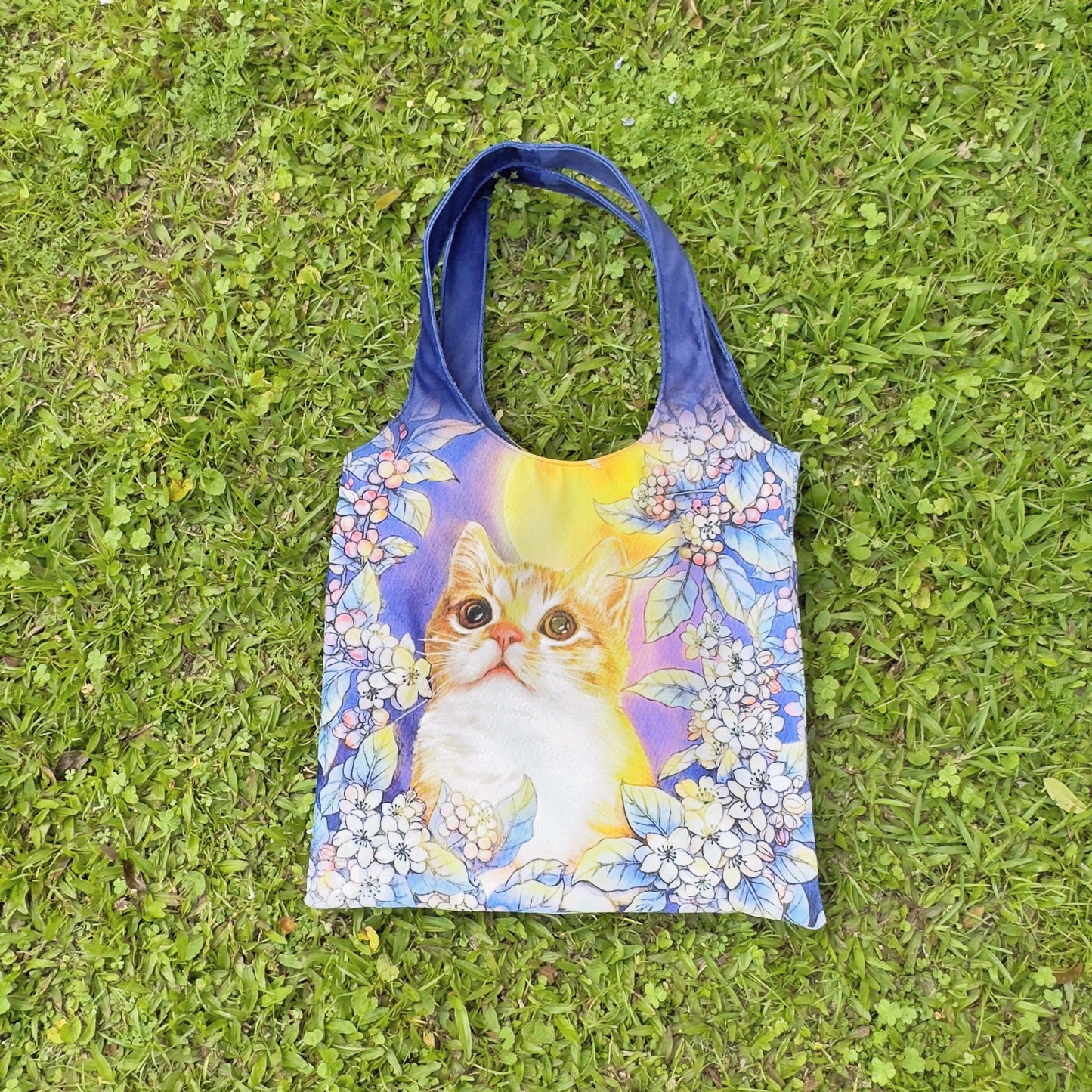 new/花路包-陽光/絨布/單肩/慵懶/水桶/布包/托特包 5月出貨 - YU'S WORLD STORE|小玉的貼貼世界