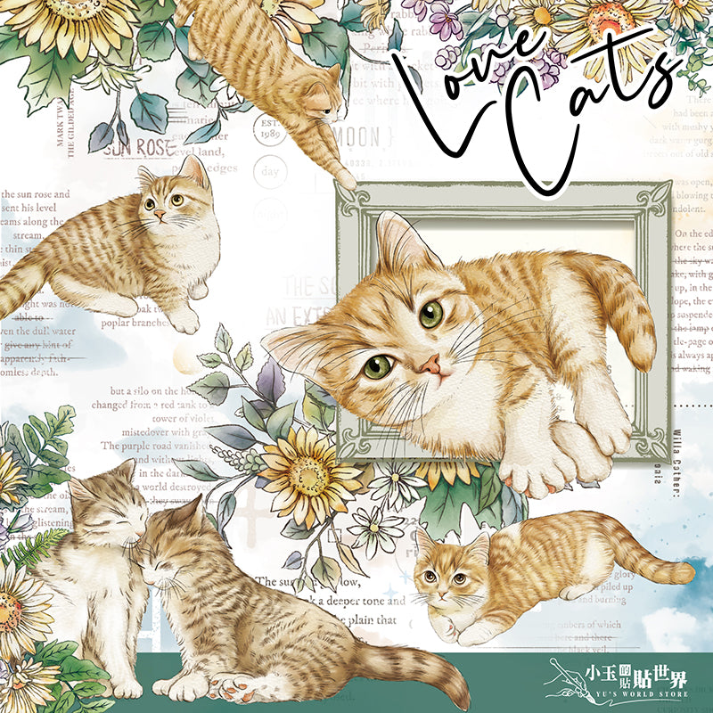 new Tap32 Love Cats / 亮面PET / 膠帶 / 復刻 - YU'S WORLD STORE|小玉的貼貼世界