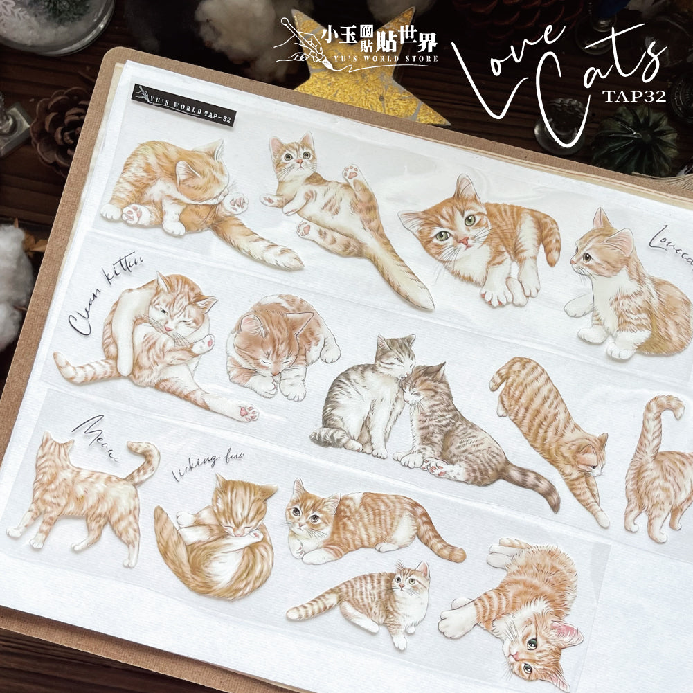 yusworld_love cats pet tape