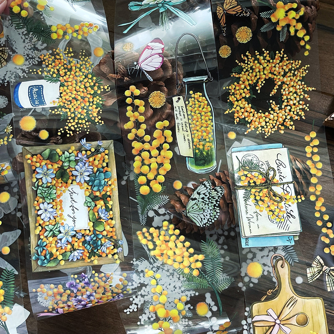 TAP25 復刻改版・珍惜合歡花 / 紙膠帶 - YU'S WORLD STORE|小玉的貼貼世界