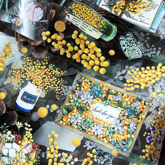 TAP25 復刻改版・珍惜合歡花 / 紙膠帶 - YU'S WORLD STORE|小玉的貼貼世界