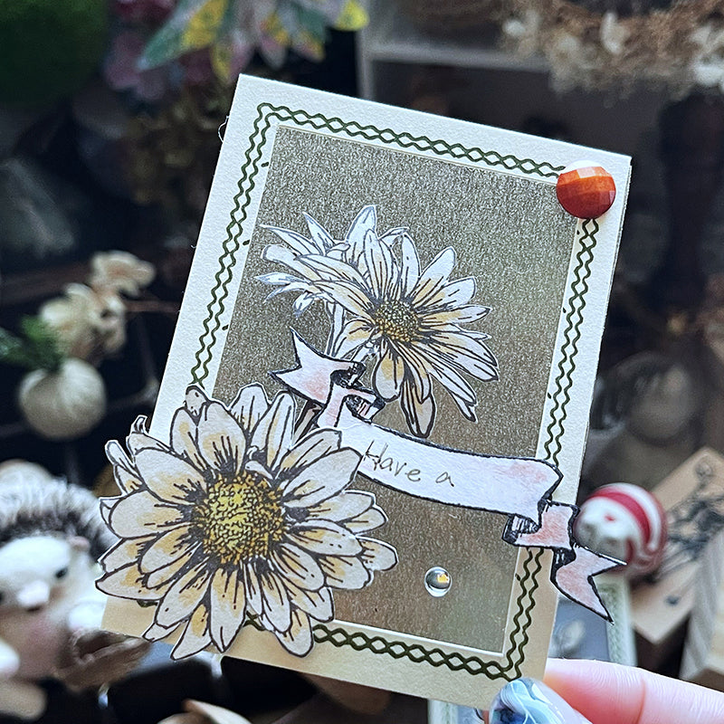 yusworld no 49-51 spring flowers stamps set