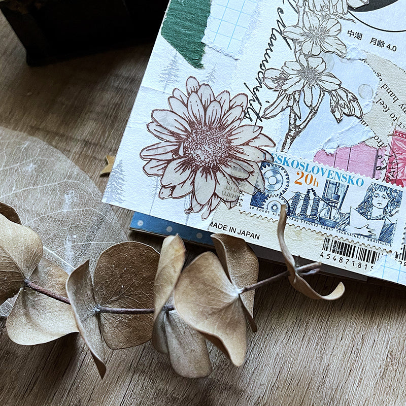 yusworld no 49-51 spring flowers stamps set