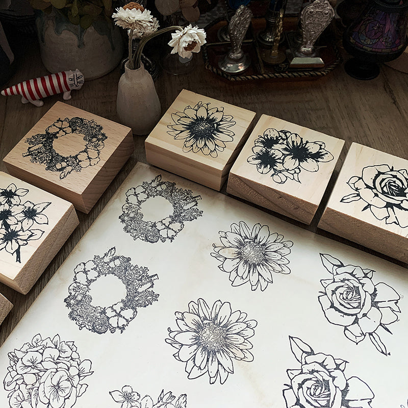 yusworld no 49-51 spring flowers stamps set