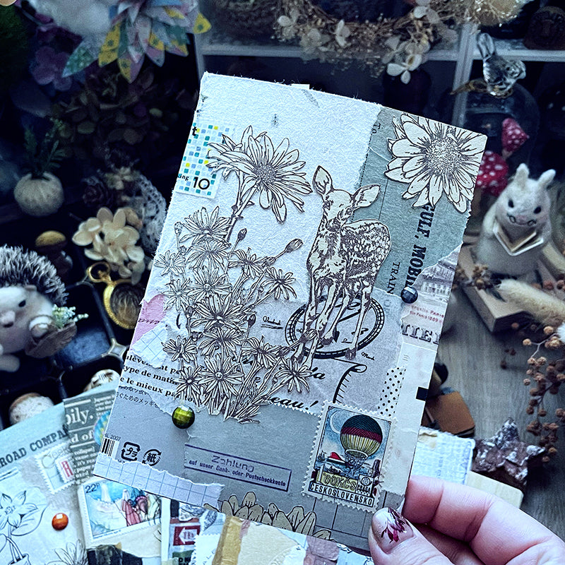 yusworld no 49-51 spring flowers stamps set