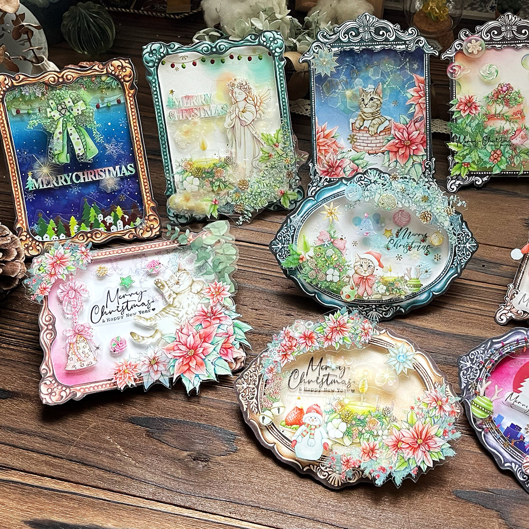 聖誕 感謝 生日 立體卡片 搖搖卡 咕卡 材料包 - YU'S WORLD STORE|小玉的貼貼世界