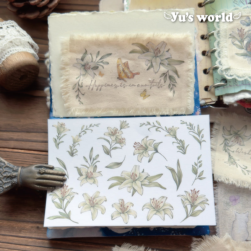 new / 百合花轉印貼紙 - YU'S WORLD STORE|小玉的貼貼世界