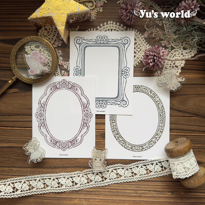 new / 維多利亞畫框拼貼卡 明信片 立體卡材料 - YU'S WORLD STORE|小玉的貼貼世界