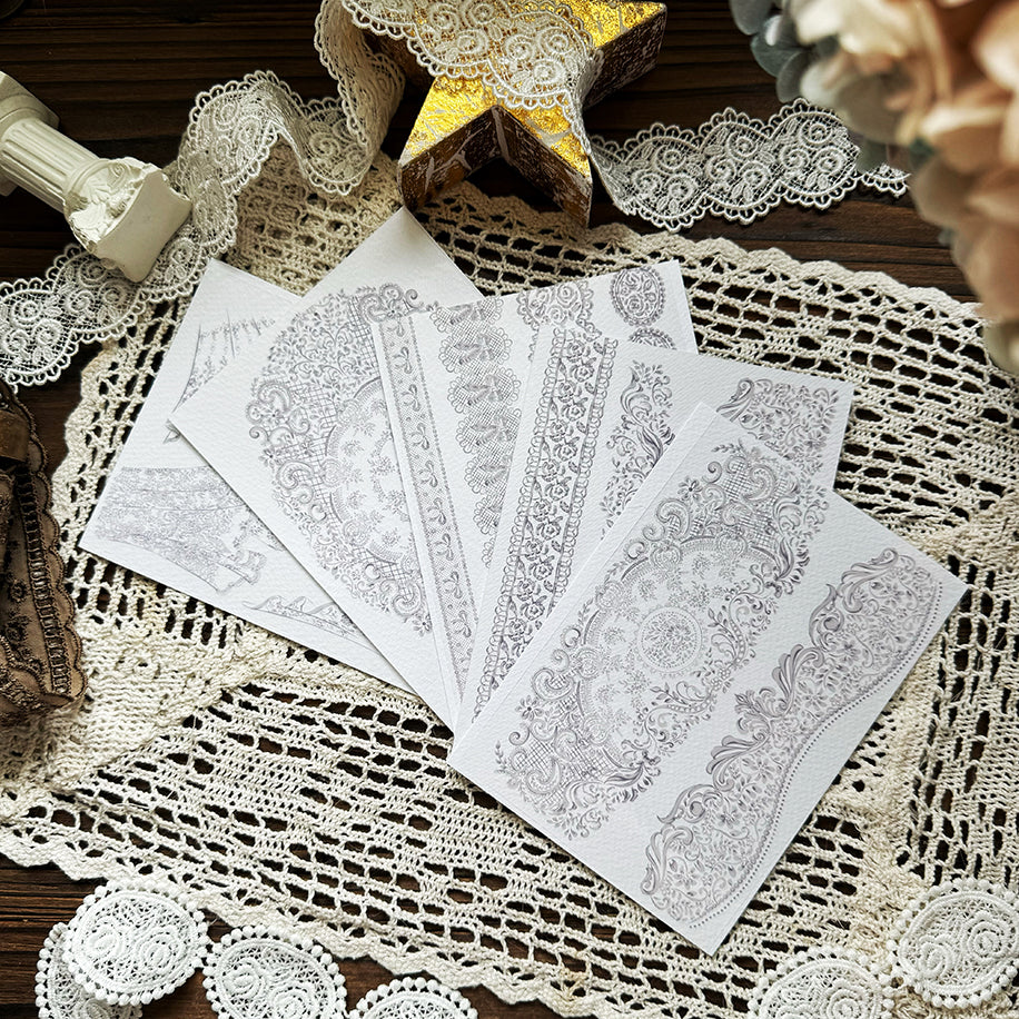 Vintage lace sticker Set