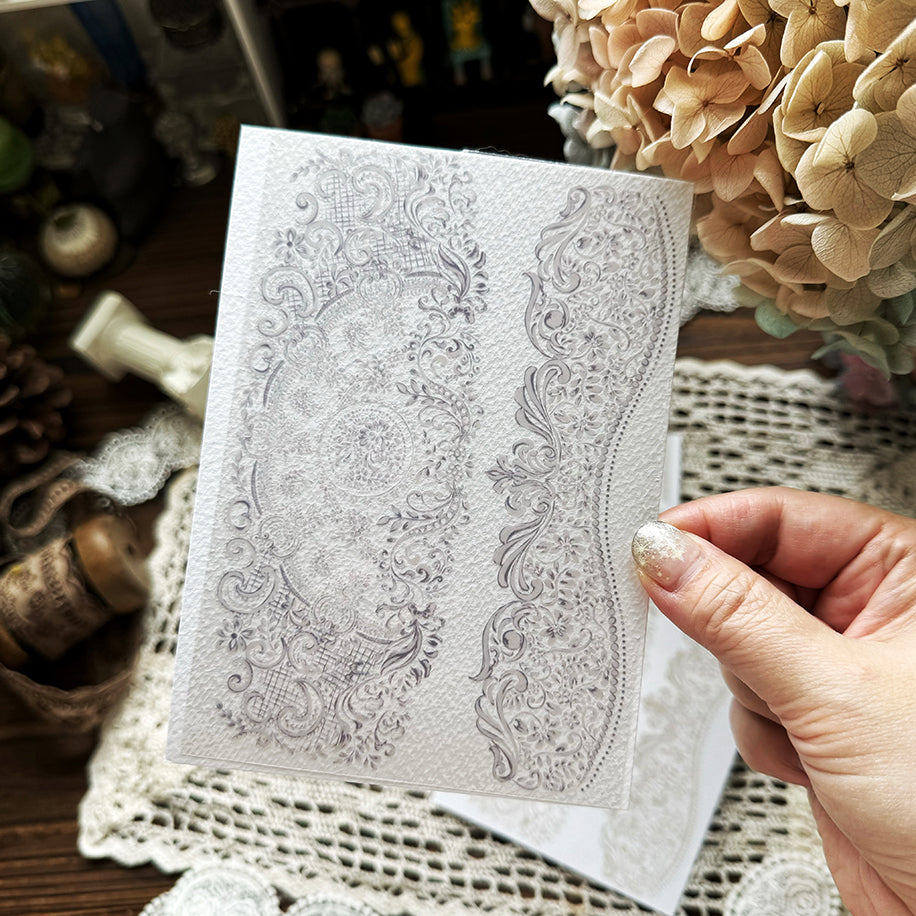 Vintage lace sticker Set
