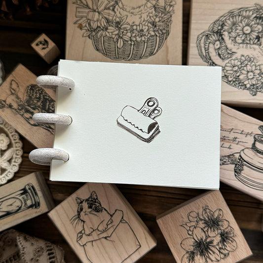 new / no.14 鬥牛犬夾 手繪復古 木製印章 復刻 12中出貨 - YU'S WORLD STORE|小玉的貼貼世界