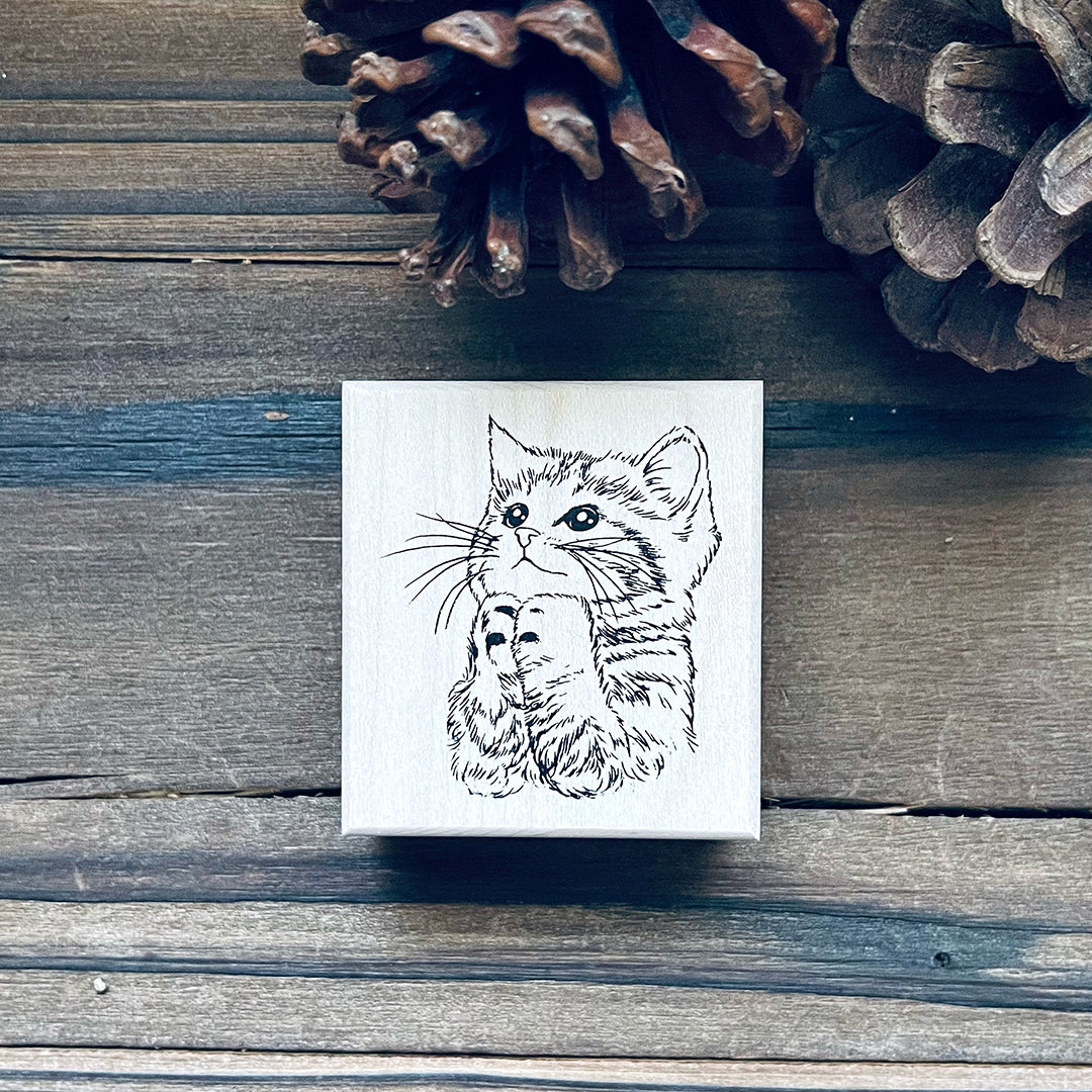 yusworld_no.182 Sweet kitten stamp-pray