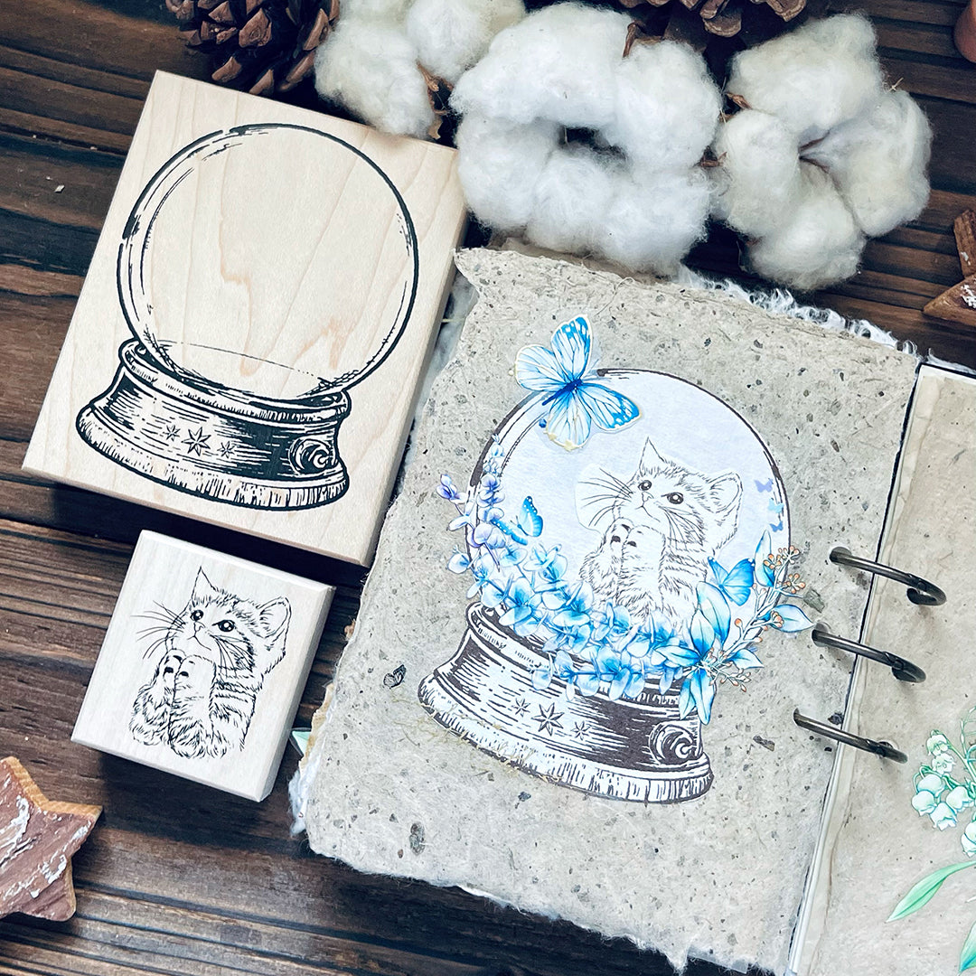 yusworld_no.182 Sweet kitten  stamp-pray