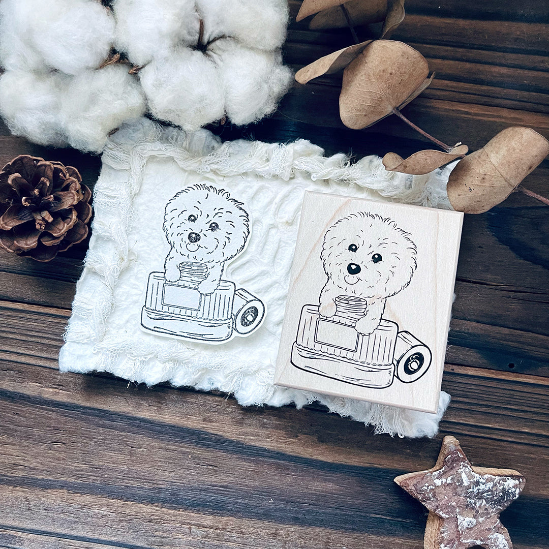 yusworld_no.184 Sweet puppy bottle stamp- do do