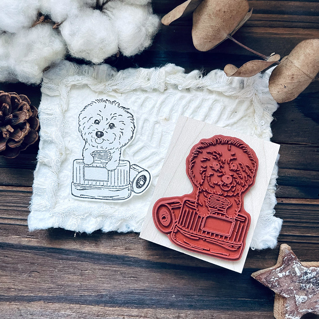 yusworld_no.184 Sweet puppy bottle stamp- do do