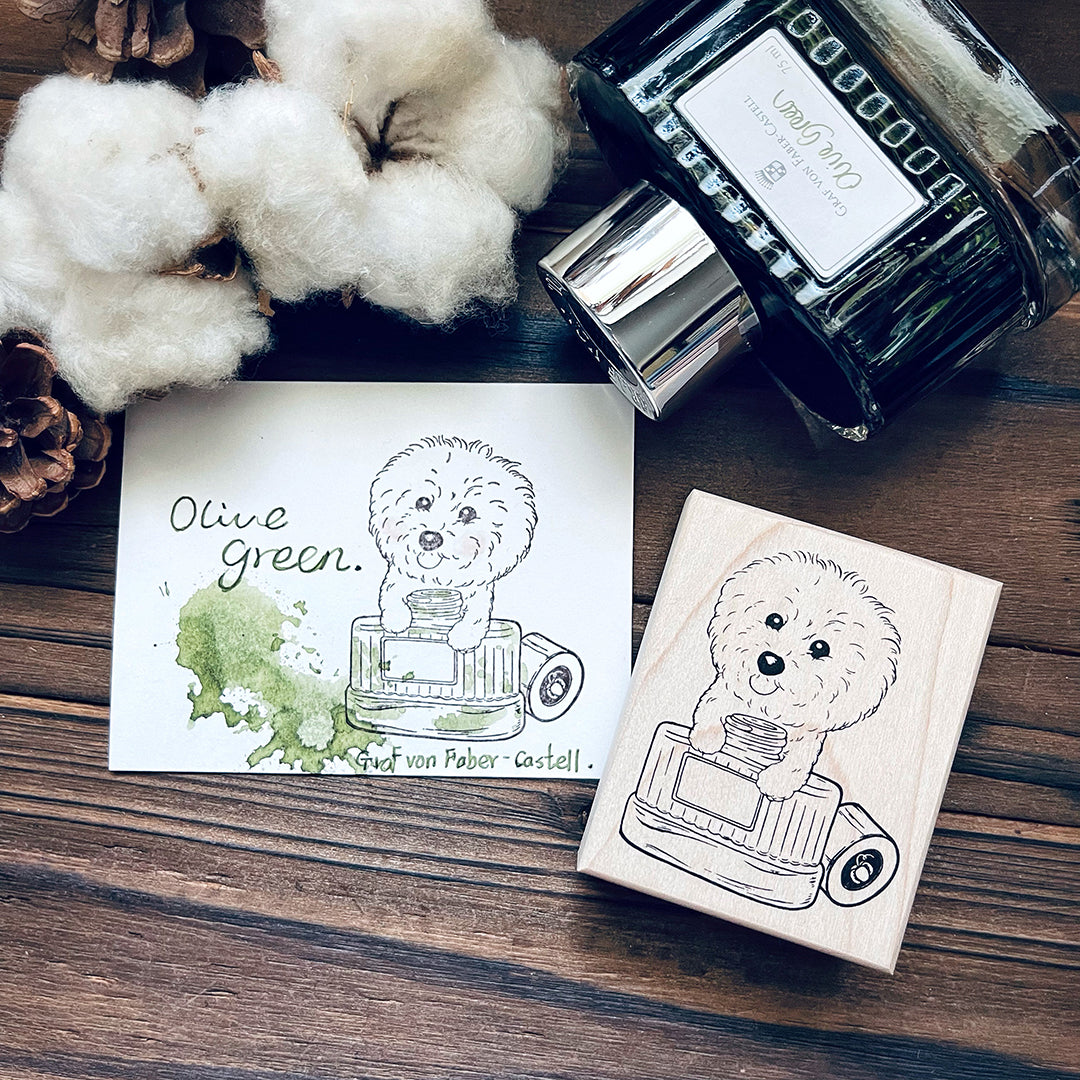 yusworld_no.184 Sweet puppy bottle stamp- do do