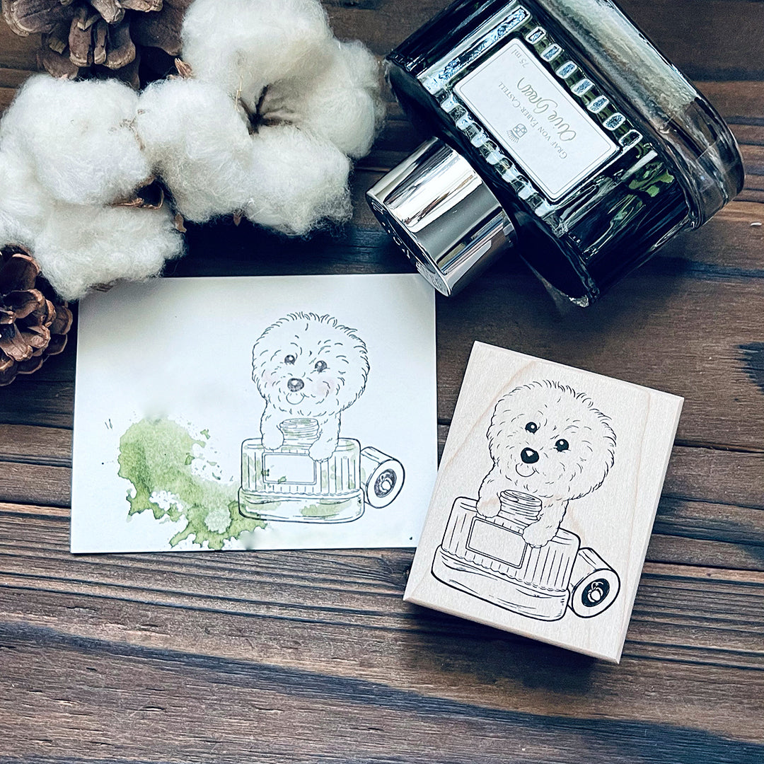 yusworld_no.184 Sweet puppy bottle stamp- do do