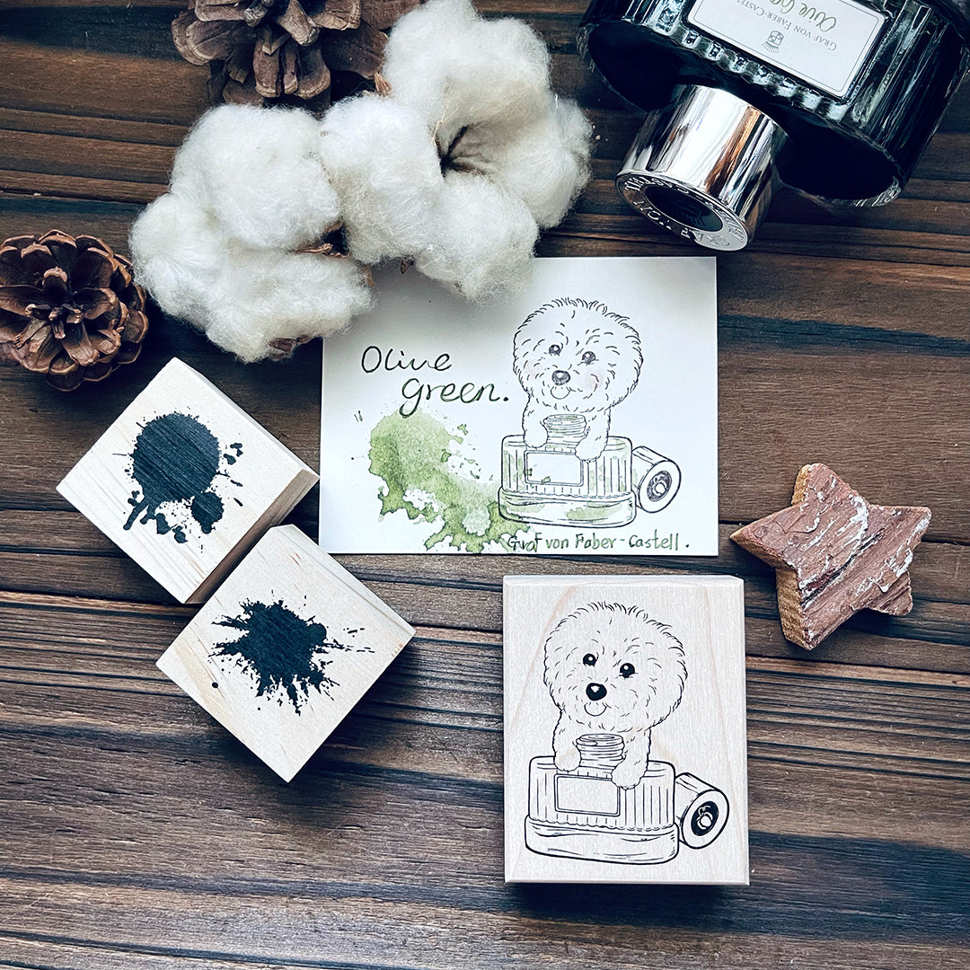 yusworld_no.184 Sweet puppy bottle stamp- do do