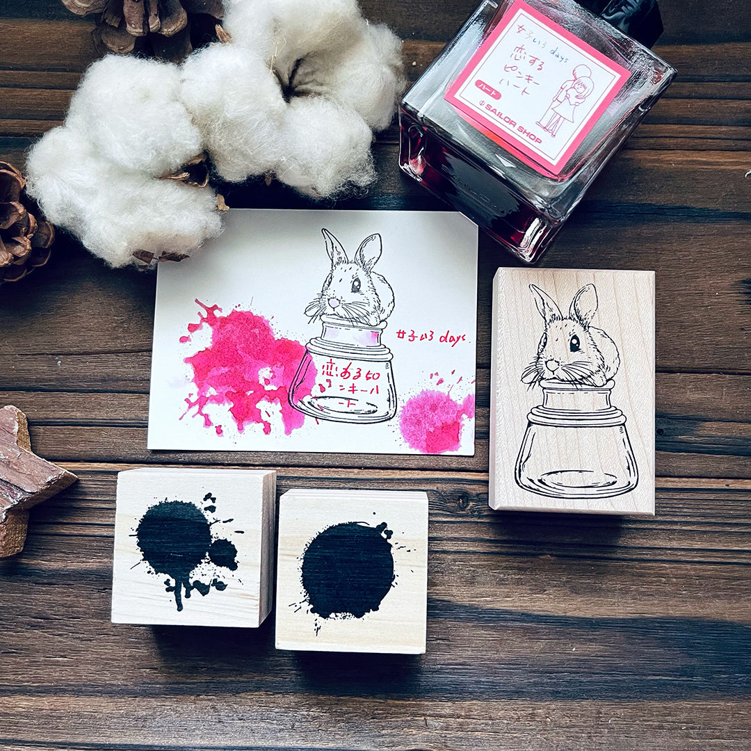 yusworld_no.186 Sweet Bunny bottle stamp-Anne