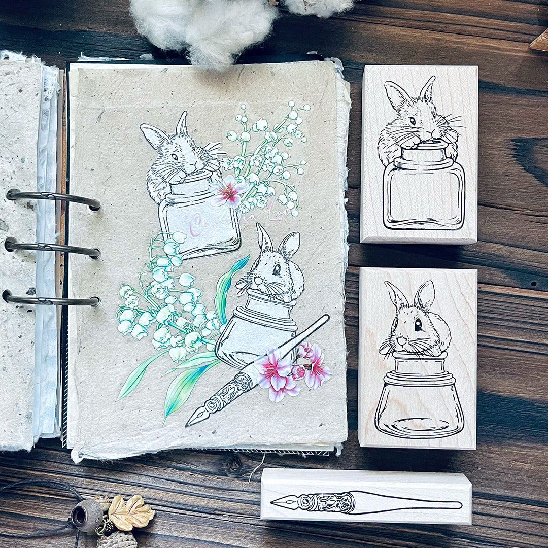 yusworld_no.186 Sweet Bunny bottle stamp-Anne