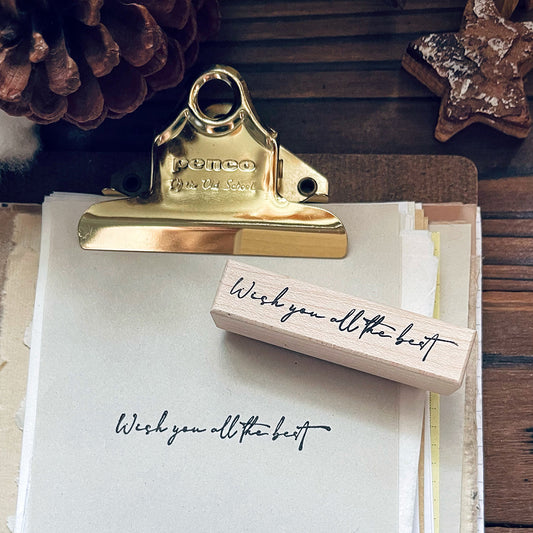 yusworld_no.190 wish you all the best stamp