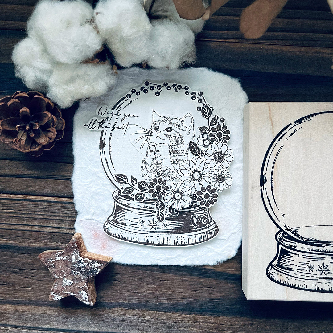 yusworld_no.191 Snow Globe stamp