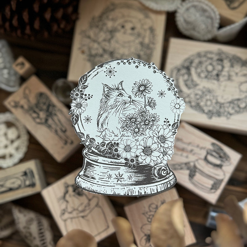 new / no.207 藏‧水晶球 / 特別版 / 木製印章 12月中出貨 - YU'S WORLD STORE|小玉的貼貼世界