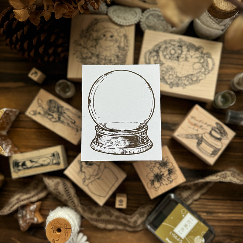 new / no.207 藏‧水晶球 / 特別版 / 木製印章 12月中出貨 - YU'S WORLD STORE|小玉的貼貼世界