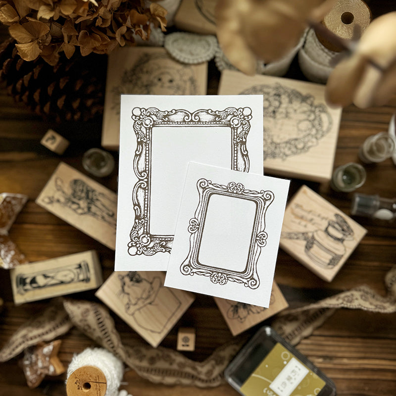 new /  no.211 維多利亞畫框-小方框 / 木製印章 12月中出貨 - YU'S WORLD STORE|小玉的貼貼世界
