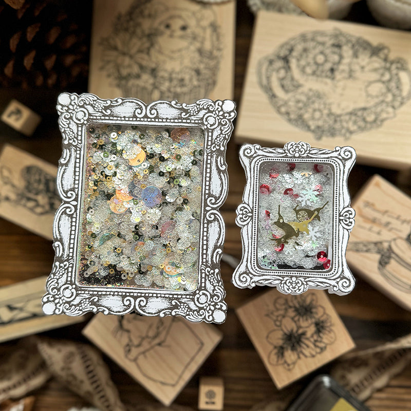 new /  no.211 維多利亞畫框-小方框 / 木製印章 12月中出貨 - YU'S WORLD STORE|小玉的貼貼世界