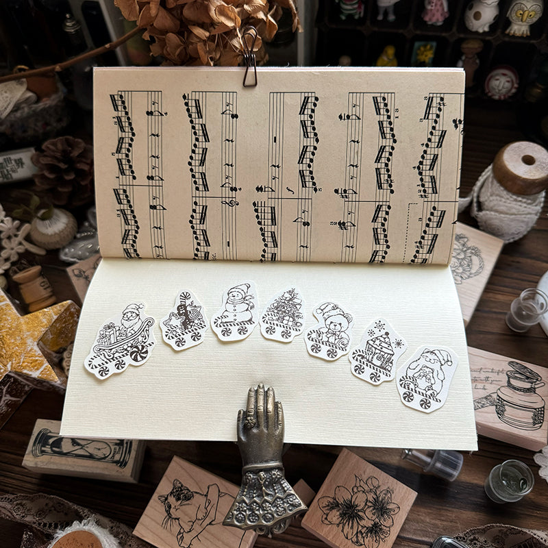 new / no.215-221 聖誕小火車 / 木製印章 12月中出貨 - YU'S WORLD STORE|小玉的貼貼世界