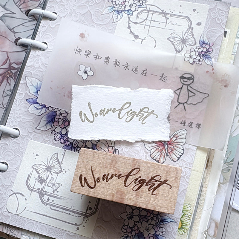 new /no.321 | 與光同行印章 We are Light stamp - YU'S WORLD STORE|小玉的貼貼世界