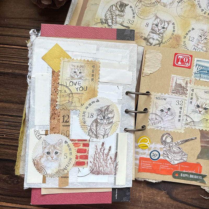 yusworld MEOW post office Sticker Set