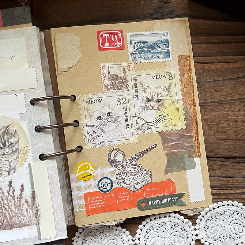 yusworld MEOW post office Sticker Set