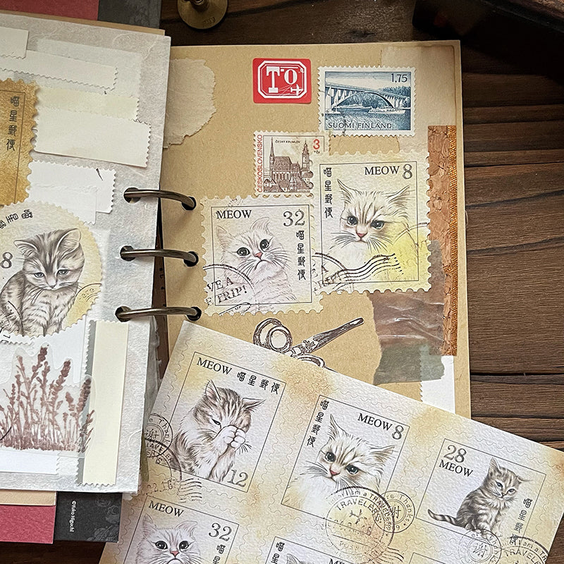 yusworld MEOW post office Sticker Set