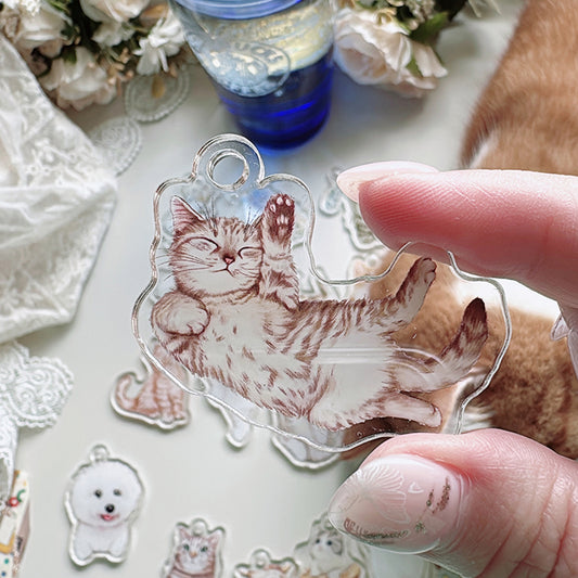貓咪壓克力片片 掛飾 手機掛飾 - YU'S WORLD STORE|小玉的貼貼世界