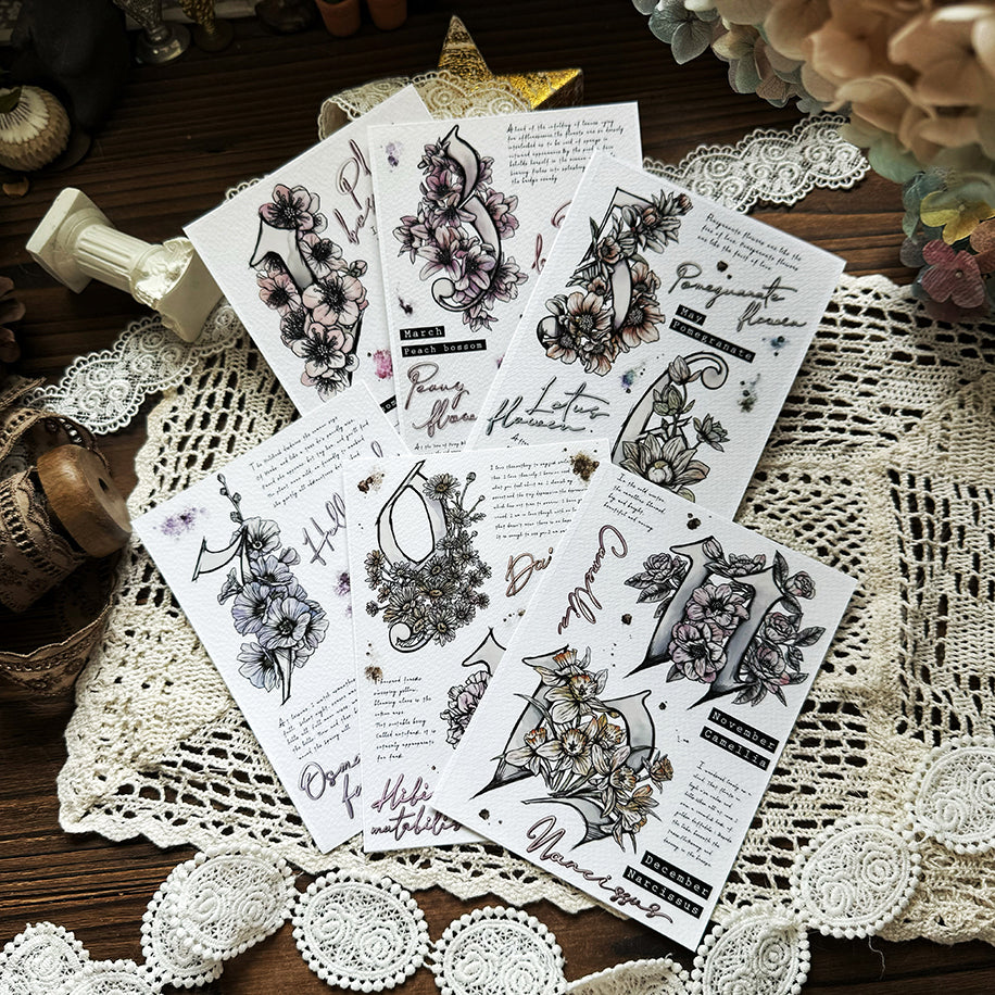 yusworld_12 months flower_sticker