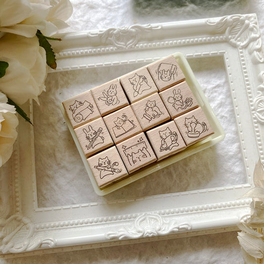 new /《文具日常|Daily Stationery》小印章扭蛋|ちびスタンプガチャ|Gachapon Stamps - YU'S WORLD STORE|小玉的貼貼世界