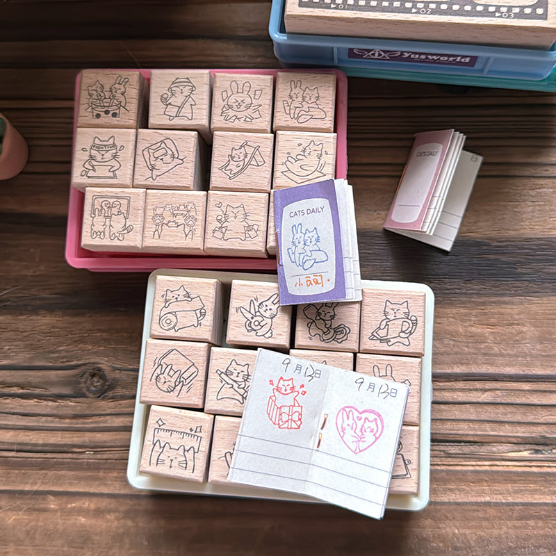 new / 《喀嚓 ka cha》 印章組 Stamp Frame Set - YU'S WORLD STORE|小玉的貼貼世界