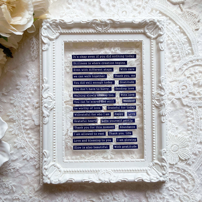 new / 一切都是最好的安排 / Everything is unfolding perfectly / A7水晶貼/ 感壓貼紙 / crystal Transfer Sticker