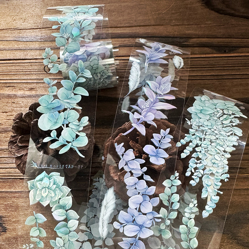 TAP37 微光蔓影 / 亮面PET / 膠帶 / 彩虹晶透 - YU'S WORLD STORE|小玉的貼貼世界