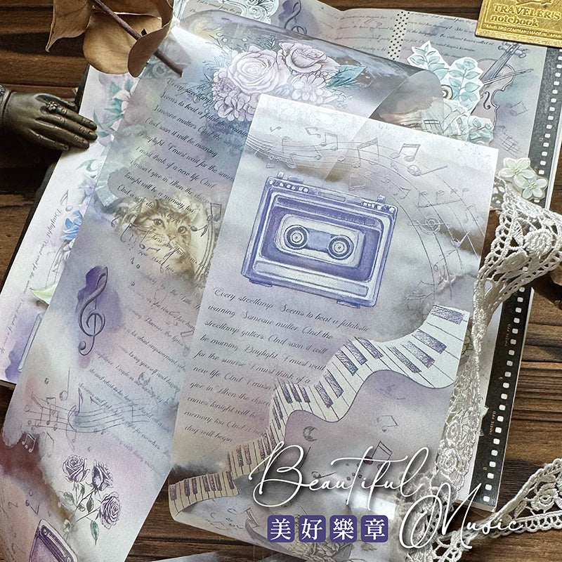 new / TAP41 美好樂章 / 亮面PET / 硫酸紙 / 膠帶 - YU'S WORLD STORE|小玉的貼貼世界