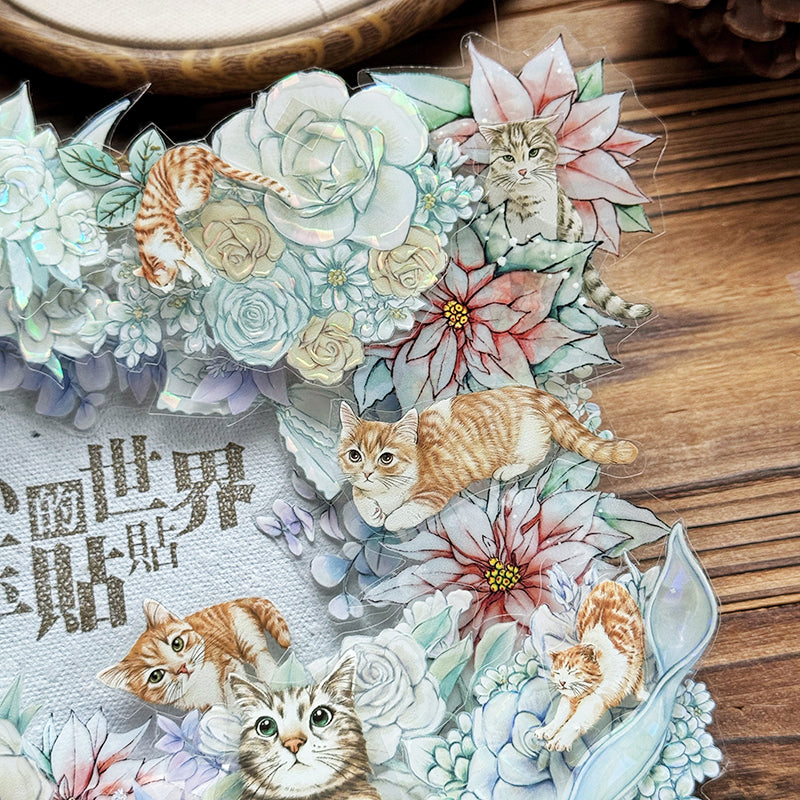 TAP37 微光蔓影 / 亮面PET / 膠帶 / 彩虹晶透 - YU'S WORLD STORE|小玉的貼貼世界