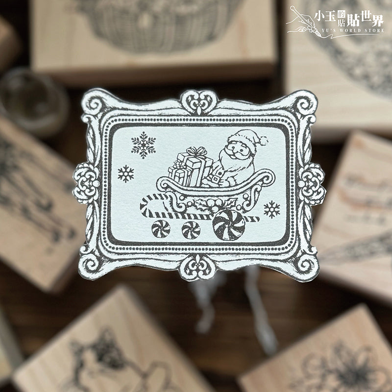 new / no.215-221 聖誕小火車 / 木製印章 12月中出貨 - YU'S WORLD STORE|小玉的貼貼世界