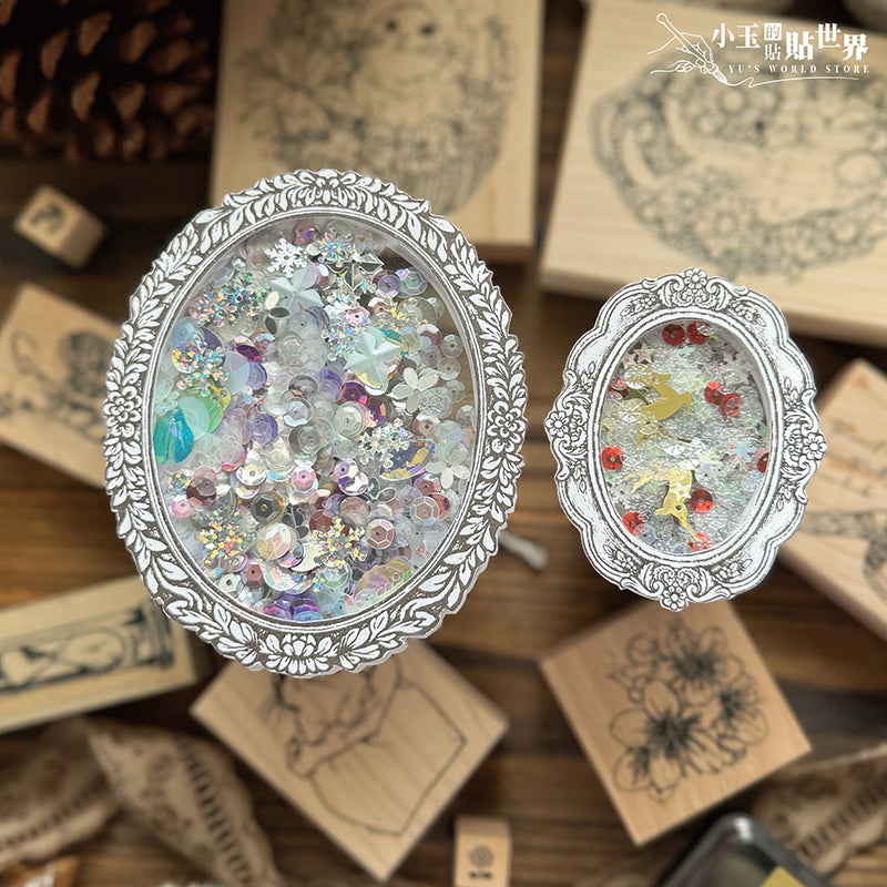 new / no.210 維多利亞畫框-小圓框 / 木製印章 12月中出貨 - YU'S WORLD STORE|小玉的貼貼世界